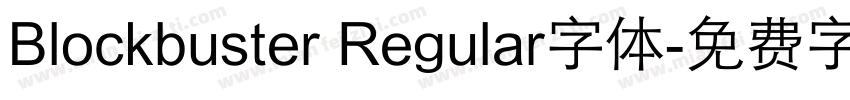 Blockbuster Regular字体字体转换